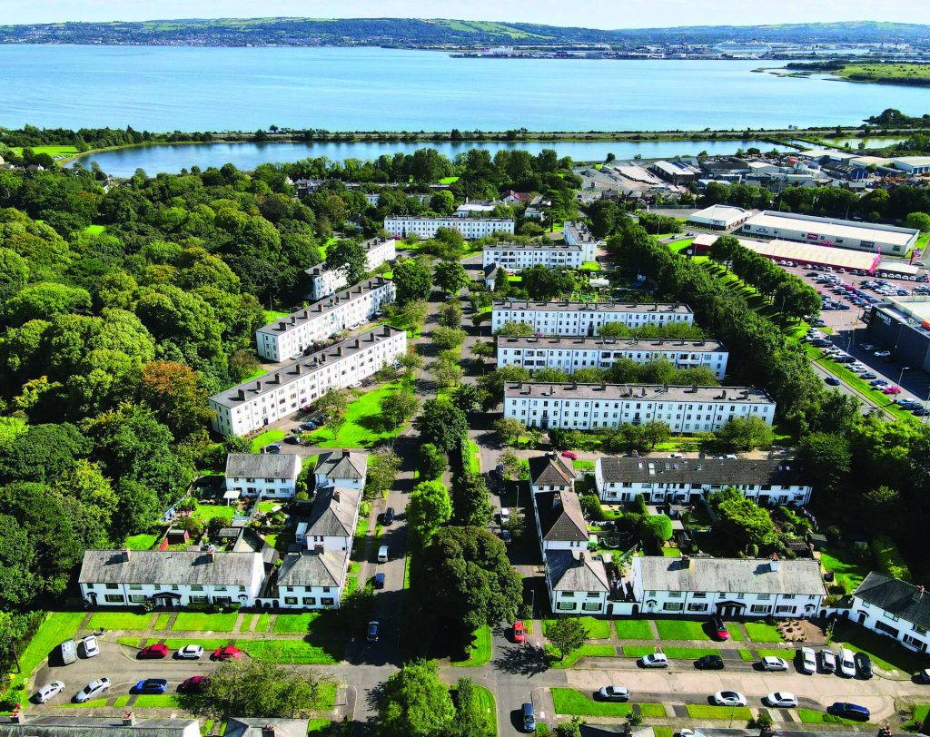 Aerial View of Merville Garden Village